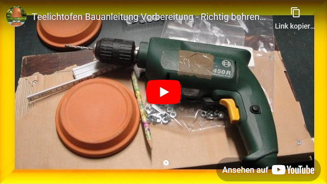 Video: Teelichtofen Bauanleitung - Richtig bohren