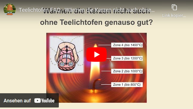 Video: Wärmen die Kerzen nicht auch ohne Teelichtofen genauso gut?