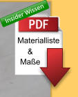 Materialliste Maße & Insider Wissen Insider Wissen