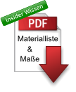 Materialliste Maße & Insider Wissen Insider Wissen