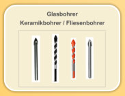 Glasbohrer  /   Keramikbohrer  /  Fliesenbohrer